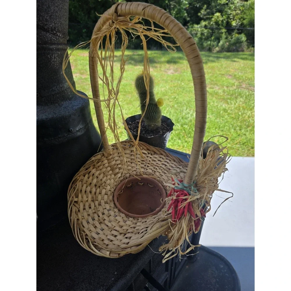 Handmade woven basket
